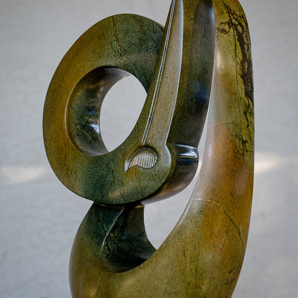 2.Title: Coiling Bird Artist: Andamiyo Chihota Medium: Serpentin