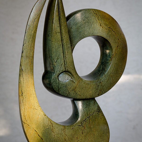 3.Title: Coiling Bird Artist: Andamiyo Chihota Medium: Serpentin