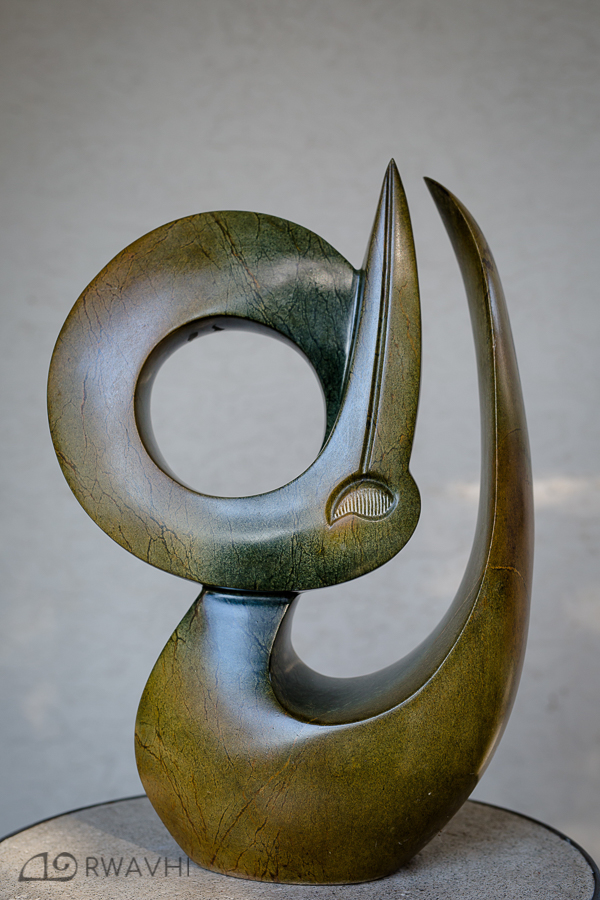 1.Title: Coiling Bird Artist: Andamiyo Chihota Medium: Serpentin