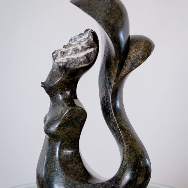 2. Title: Mermaid Artist: Tamuka Gorerino Medium: Serpentine Dim