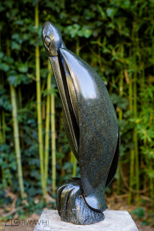 2. Title: Shy Heron Artist: Lacknos Chingwaro Medium: Springston