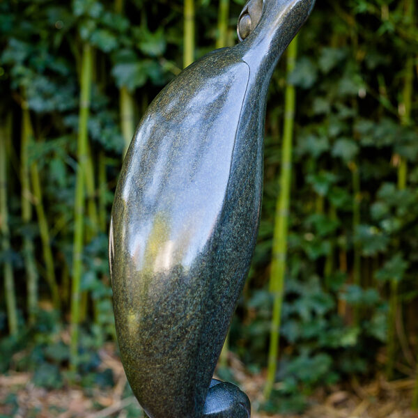 4. Title: Shy Heron Artist: Lacknos Chingwaro Medium: Springston