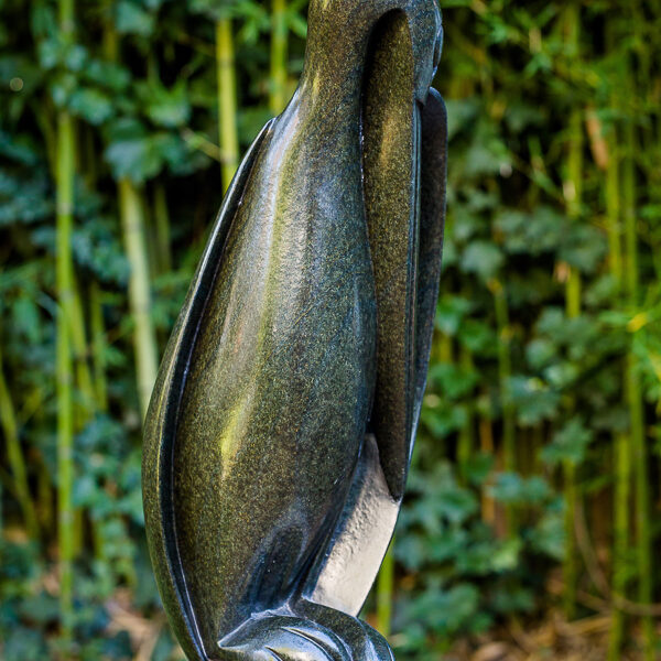 5. Title: Shy Heron Artist: Lacknos Chingwaro Medium: Springston