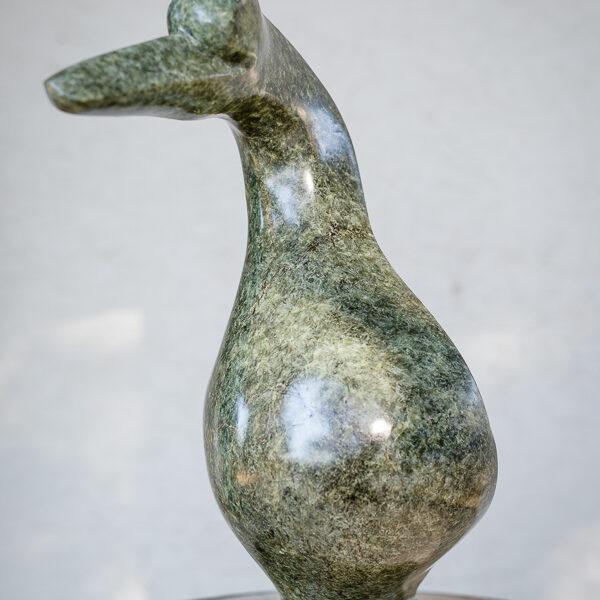 1. Title: Quizzical Duck Artist: Tamuka Gorerino Medium: Serpent