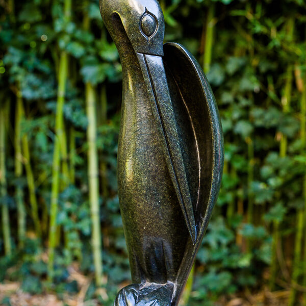 Title: Shy Heron Artist: Lacknos Chingwaro Medium: Springstone D